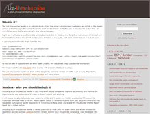 Tablet Screenshot of list-unsubscribe.com